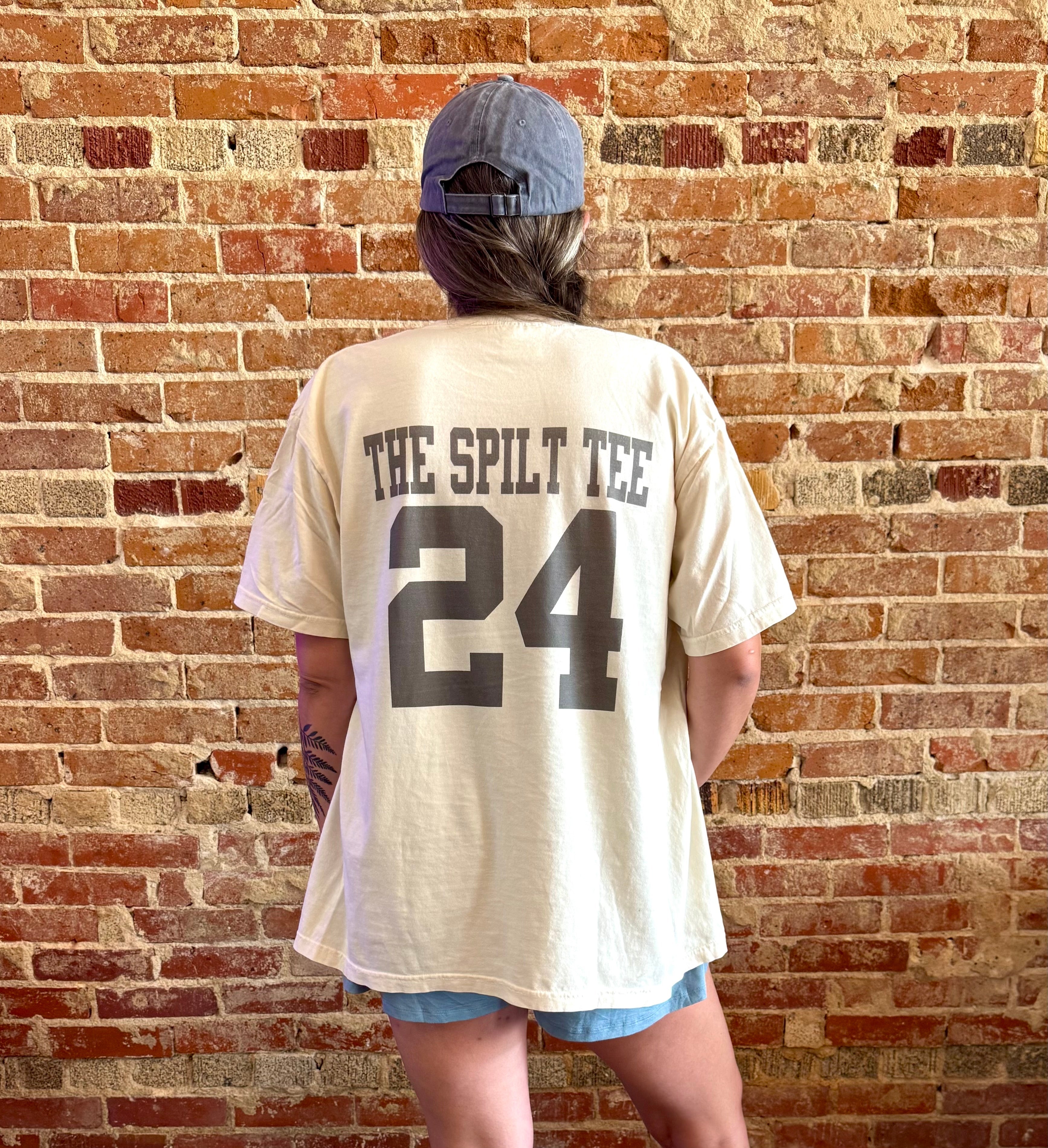 Split Custom Graphic Tee - Hand Cut