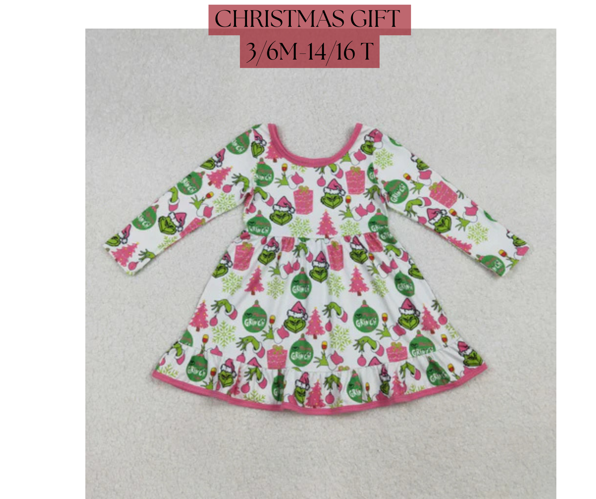PREORDER: KID CHRISTMAS TWIRL DRESSES 11.17.25