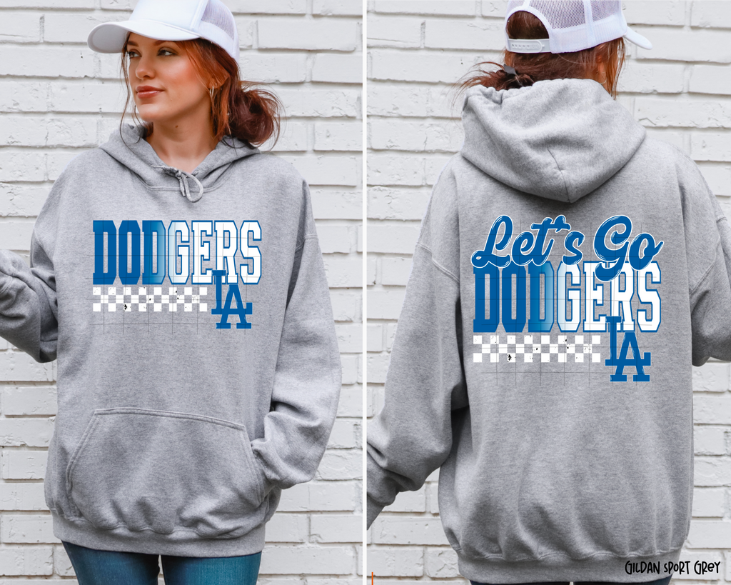 Let's Go Dodgers Baseball - Hoodie