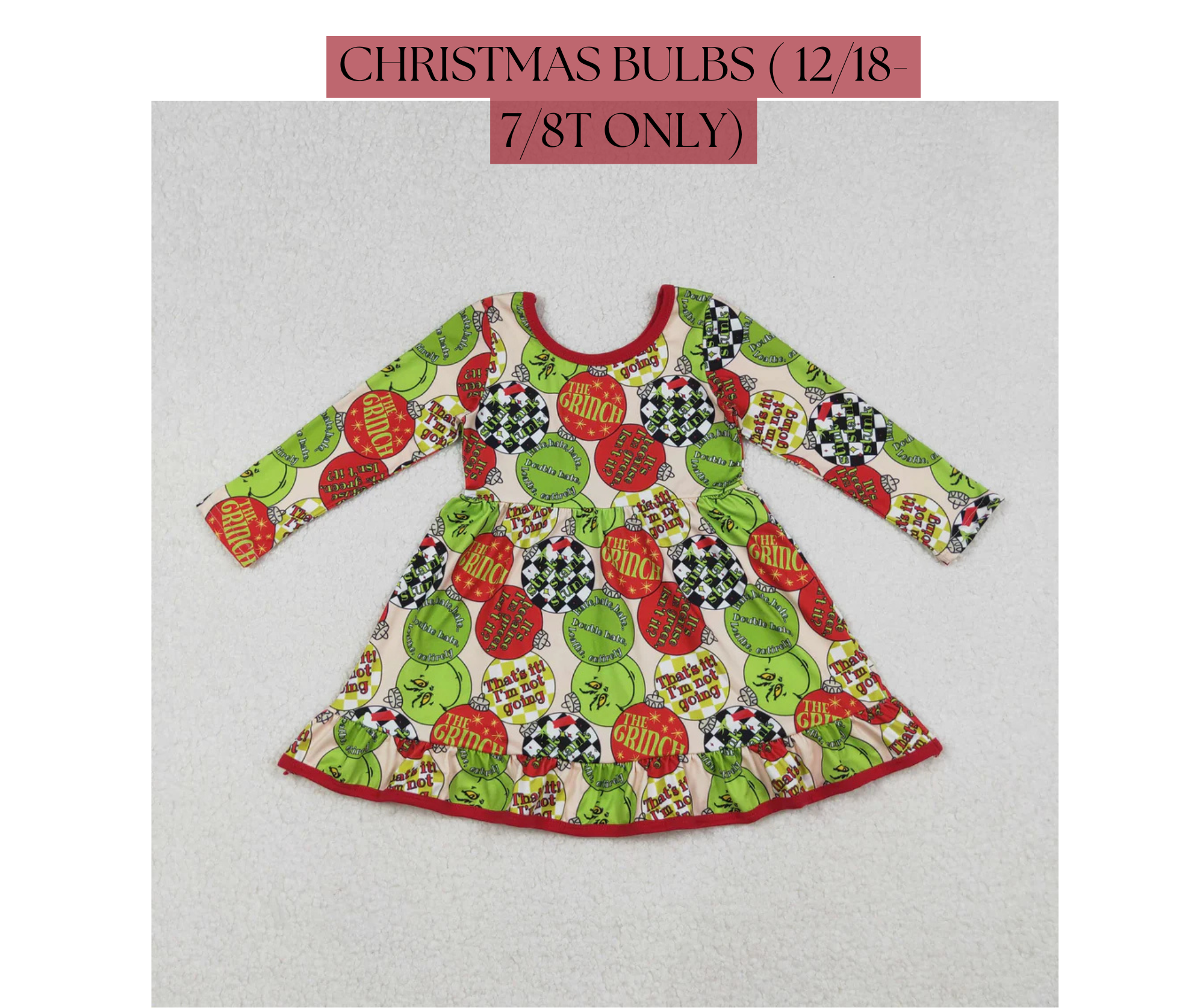 PREORDER: KID CHRISTMAS TWIRL DRESSES 11.17.25
