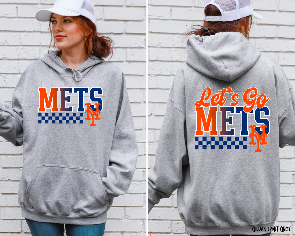 Let's Go Mets Baseball - Hoodie