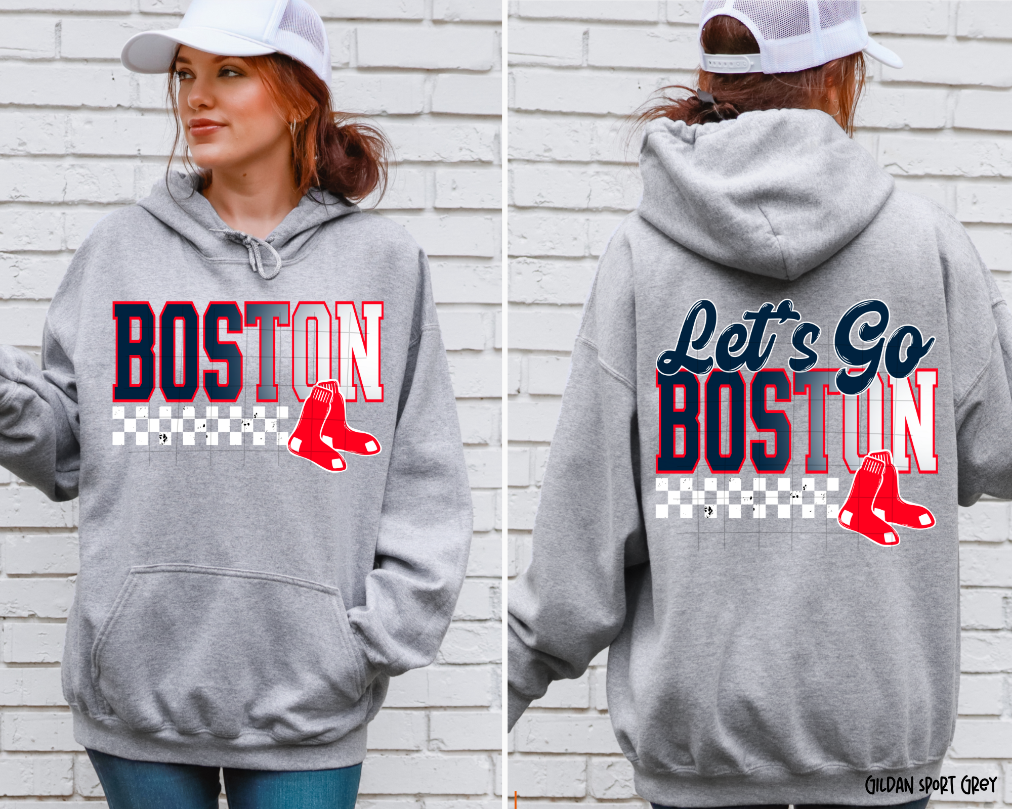 Let's Go Boston Baseball - Hoodie