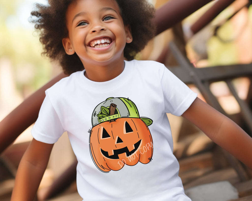 Pumpkin Backwards Hat - Tee