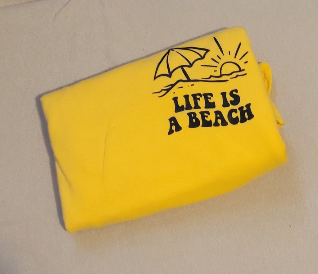 Large- life is a beach pocket size