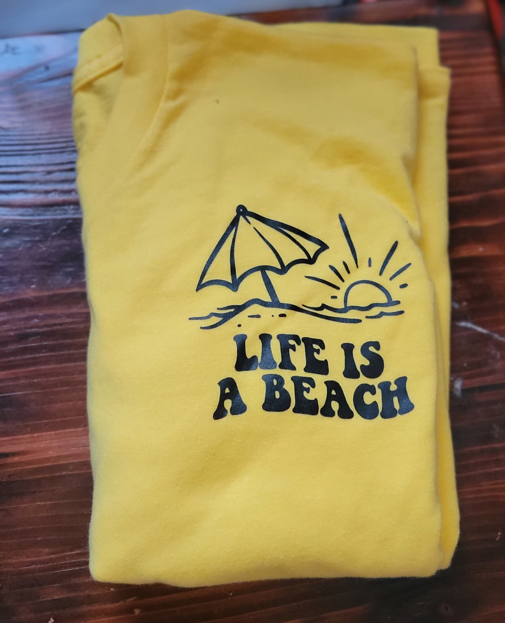 Life Is A Beach Pocket Size- Large*