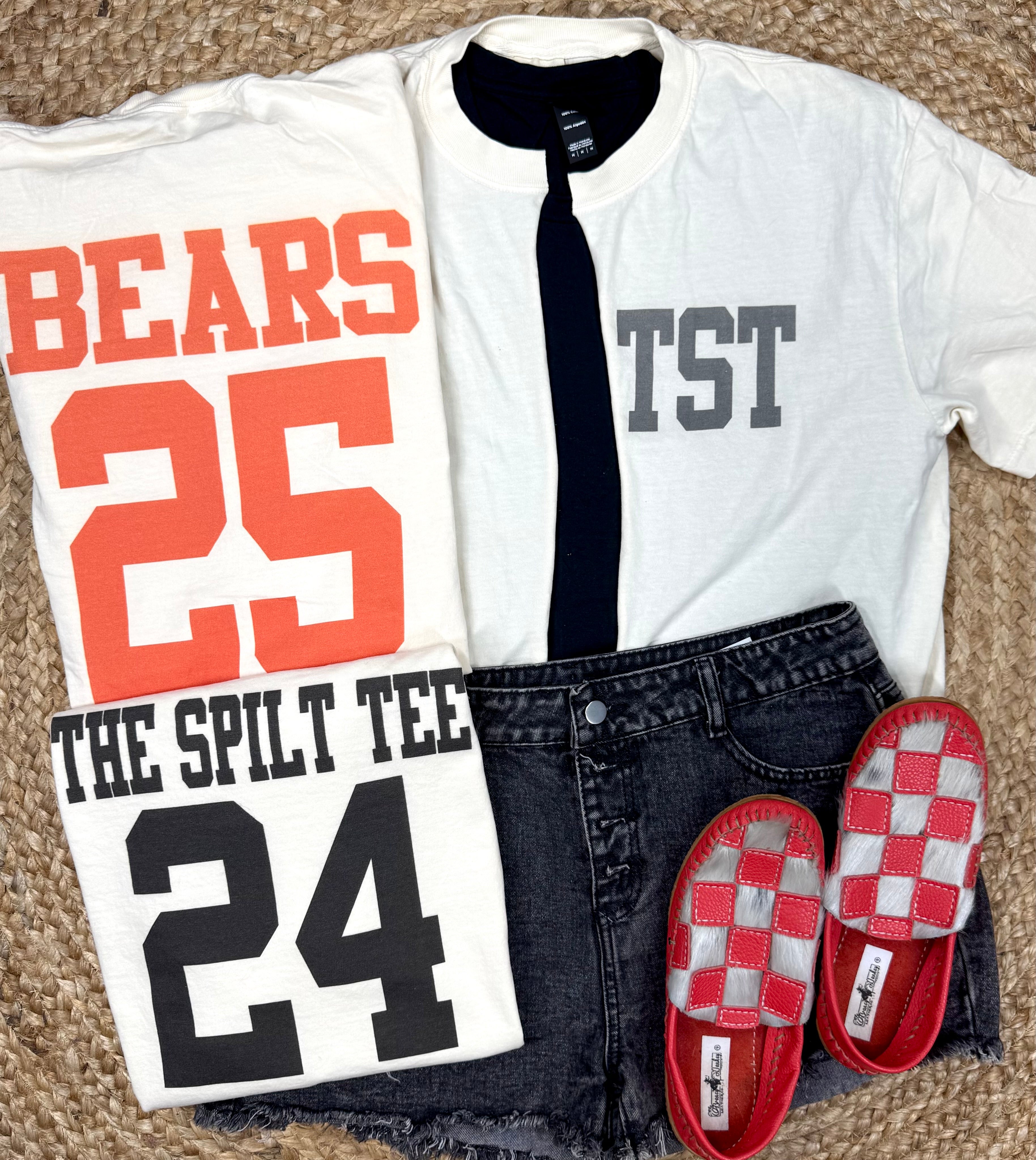 Split Custom Graphic Tee - Hand Cut