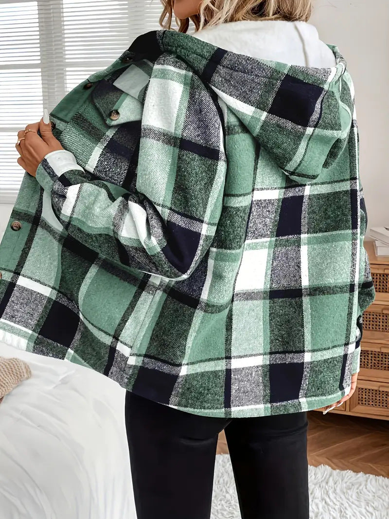 PREORDER: ALBA Plaid Fleece Shacket 10.13.25 osym
