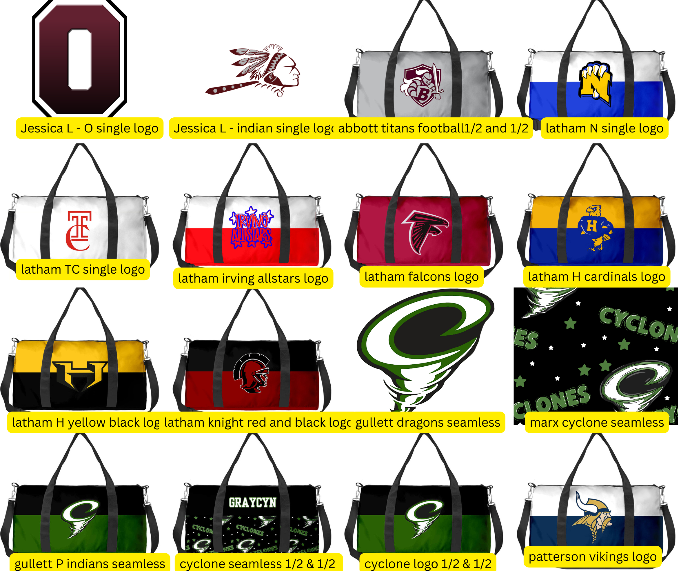 PREORDER: CUSTOM DUFFEL BAGS 11.24.25 OSYM