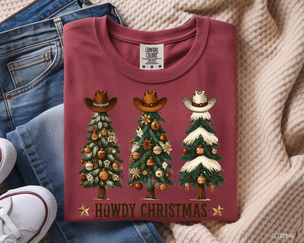 Howdy Christmas - Comfort Color Tee