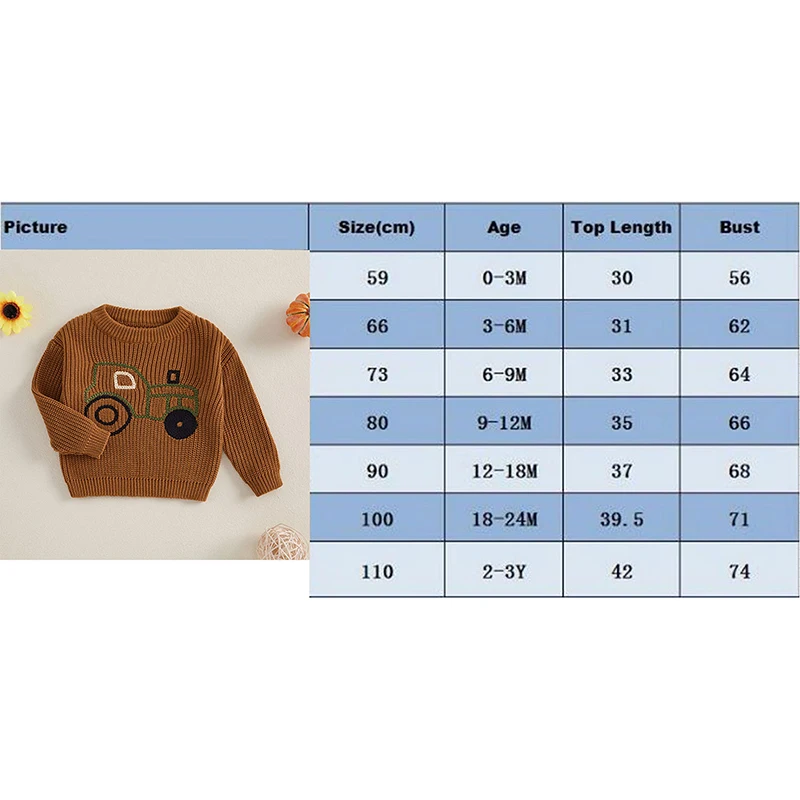 PREORDER: Dino or Tractor Chunky Knit Sweaters 9.3.24 osym