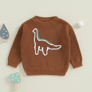 PREORDER: Dino or Tractor Chunky Knit Sweaters 9.3.24 osym