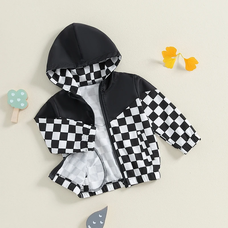 PREORDER: Black and White Checker Jacket 9.3.24 osym