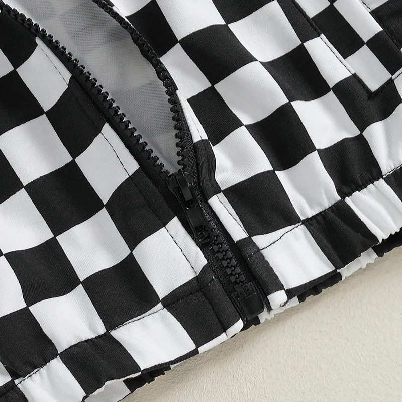 PREORDER: Black and White Checker Jacket 9.3.24 osym