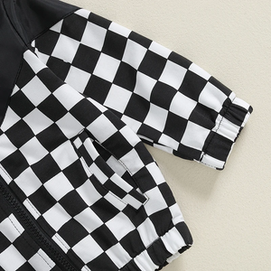 PREORDER: Black and White Checker Jacket 9.3.24 osym