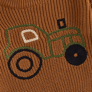 PREORDER: Dino or Tractor Chunky Knit Sweaters 9.3.24 osym