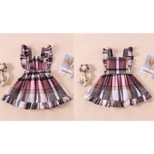 PREORDER: Plaid Ruffle Sleeve Dress 9.23.24 OSYM