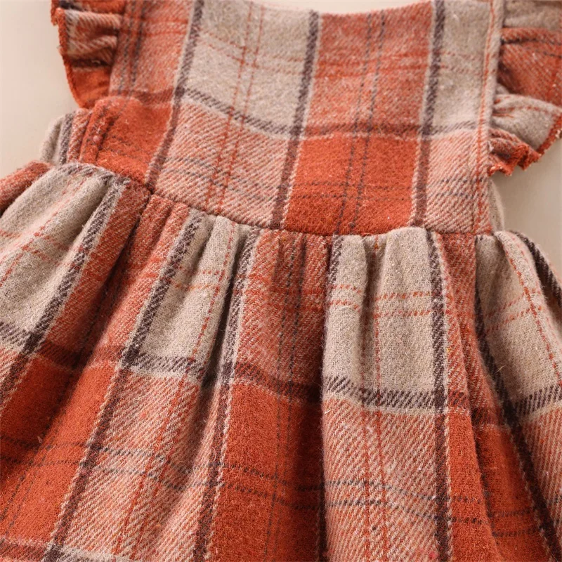 PREORDER: Plaid Ruffle Sleeve Dress 9.23.24 OSYM