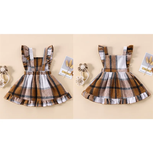 PREORDER: Plaid Ruffle Sleeve Dress 9.23.24 OSYM