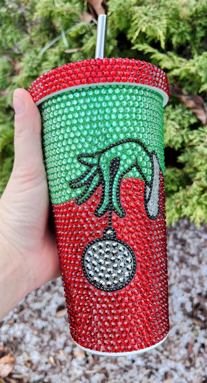 PREORDER: Green Man Rhinestone Tumbler 9.30.24