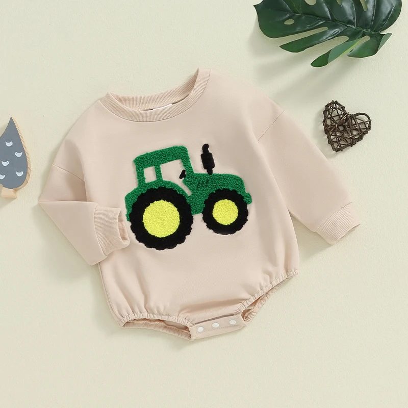 PREORDER: Green Tractor Onesie or Two-Piece Set 9.23.24 OSYM