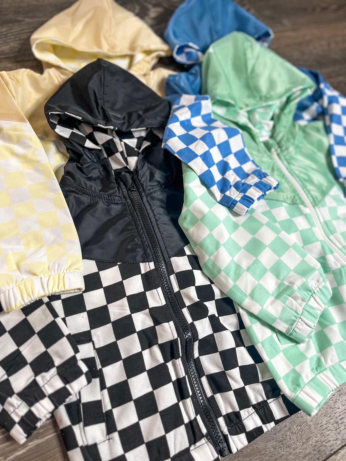 PREORDER: Black and White Checker Jacket 9.3.24 osym