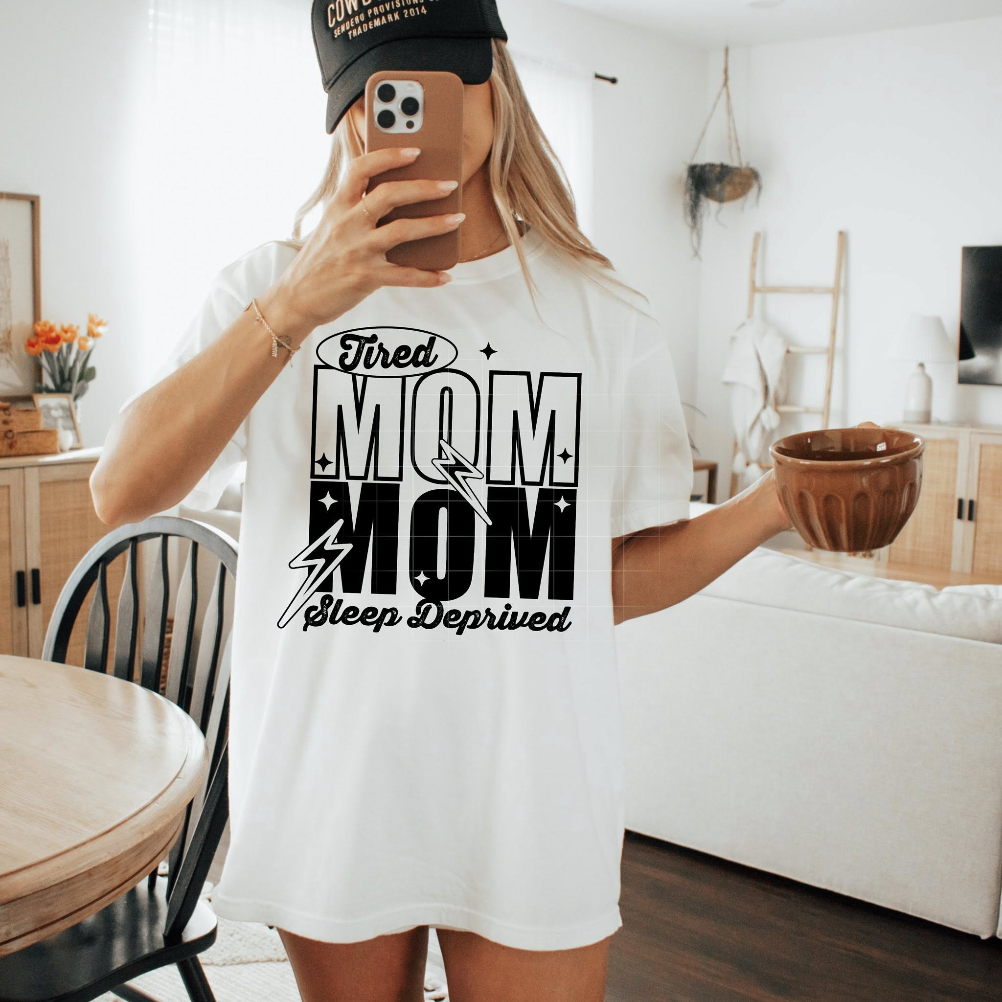 Tired Mom Sleep Deprived - Tee