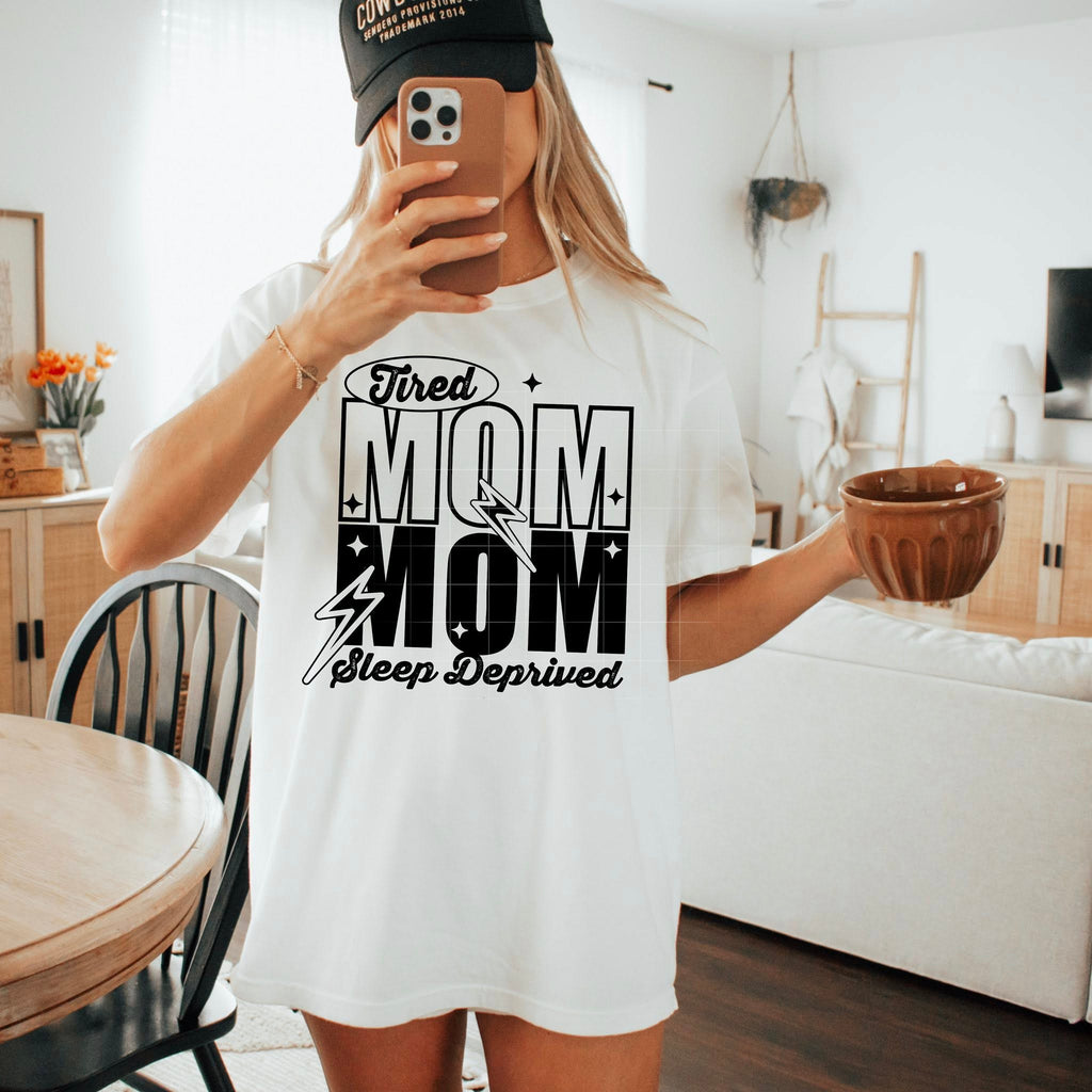 Tired Mom Sleep Deprived - Tee