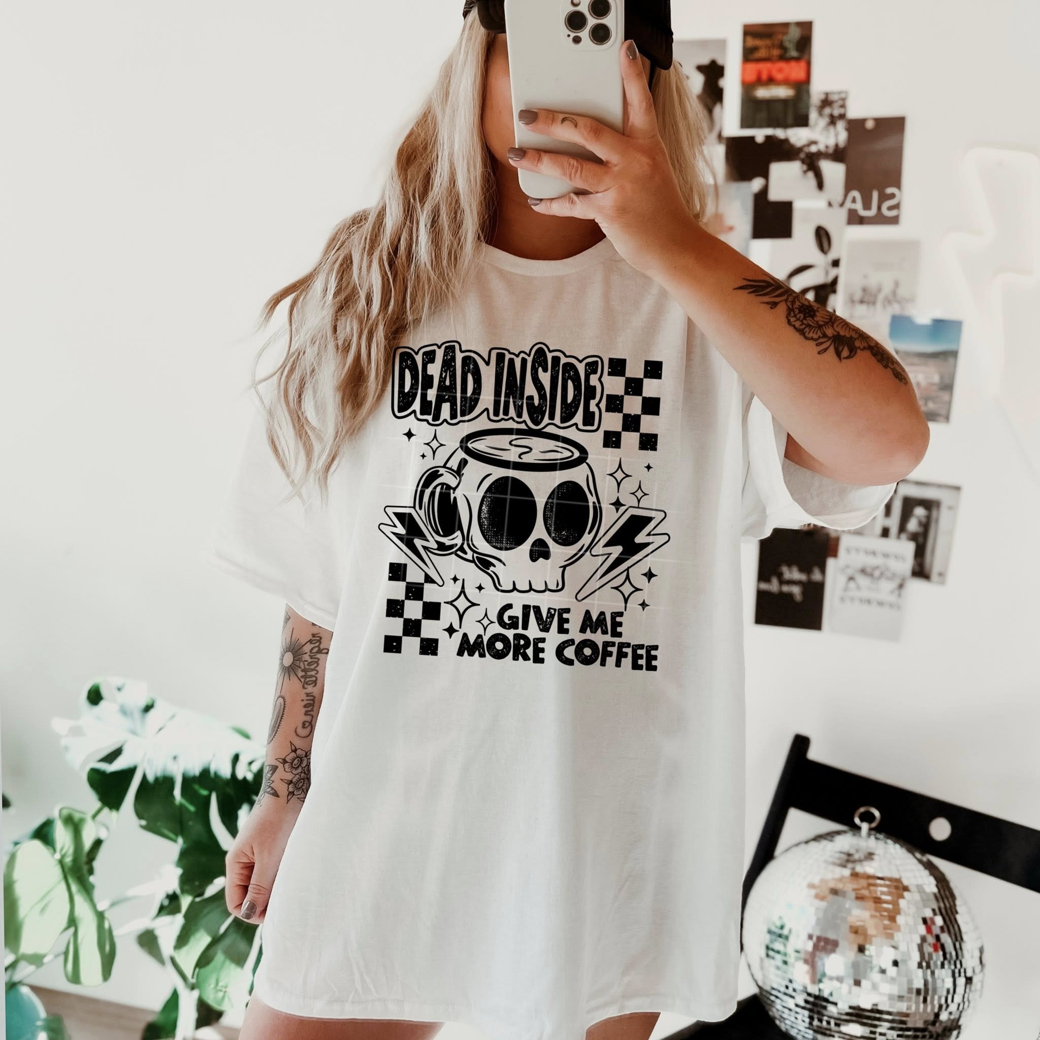 Dead Inside, Give Me Some Coffee - Tee
