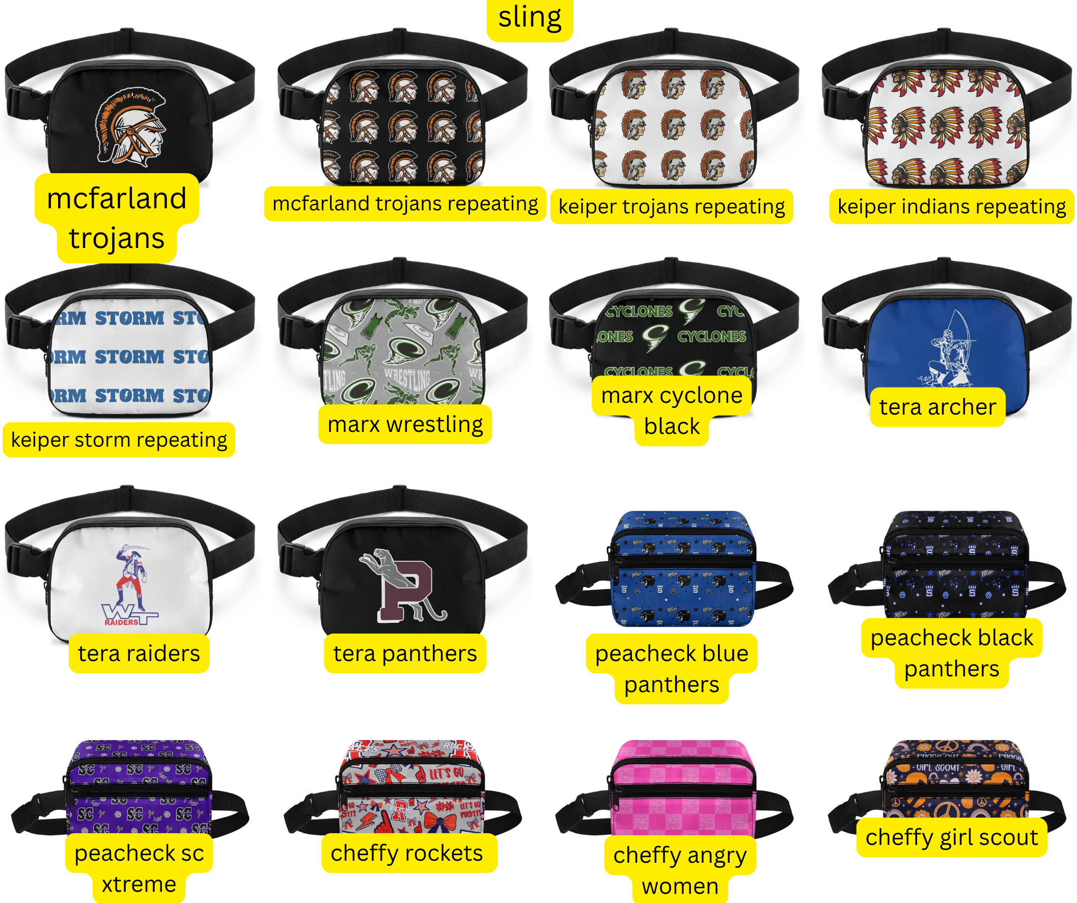 PREORDER: KIDS AND ADULTS SLING BAG 11.17.25 osym