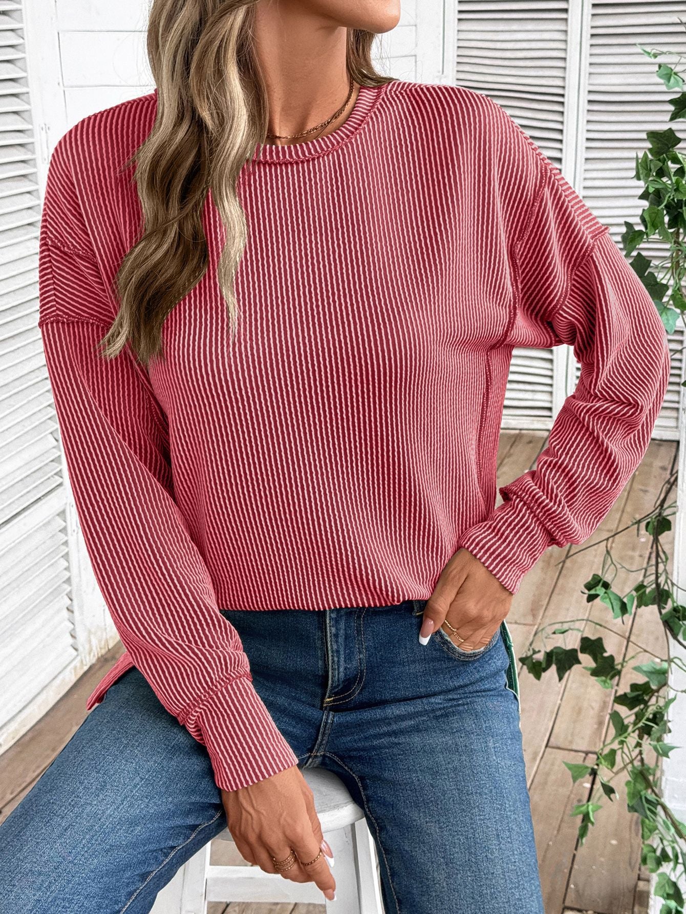 PREORDER: TAILIA RIBBED LONG SLEEVE 11.17.25 osym