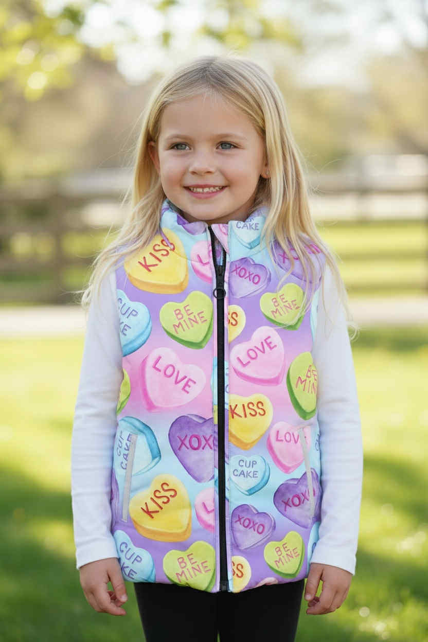 PREORDER: MOMMY ME Puffer Vest (Checkered & Valentines) 12.15.25