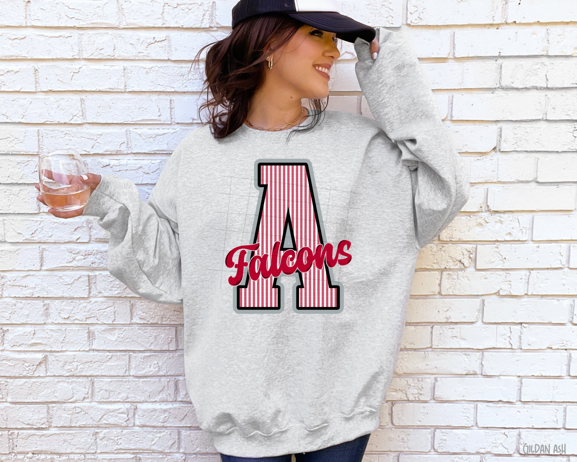 Falcons Seersucker: Game Day - Sweatshirt