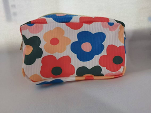 PREORDER: Floral Corduroy Makeup Pouch 9.30.24 OSYM