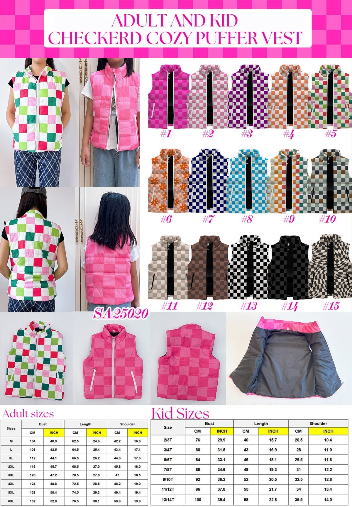 PREORDER: MOMMY ME Puffer Vest (CUSTOM PRINT) 12.15.25