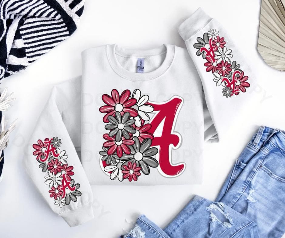 Alabama Floral : Game Day - Sweatshirt