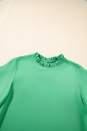 PREORDER: The Zoey Green Ruffle Top 1.20.25