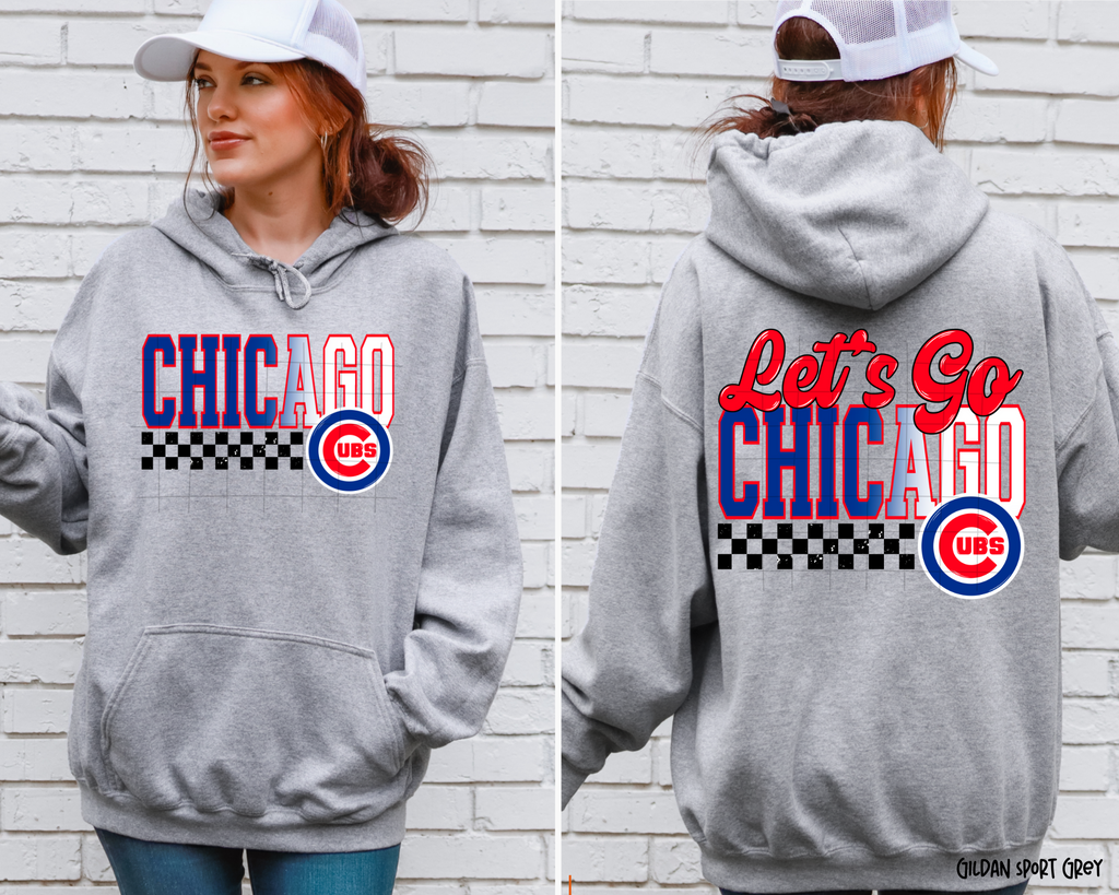 Let's Go Cubs Baseball - Hoodie