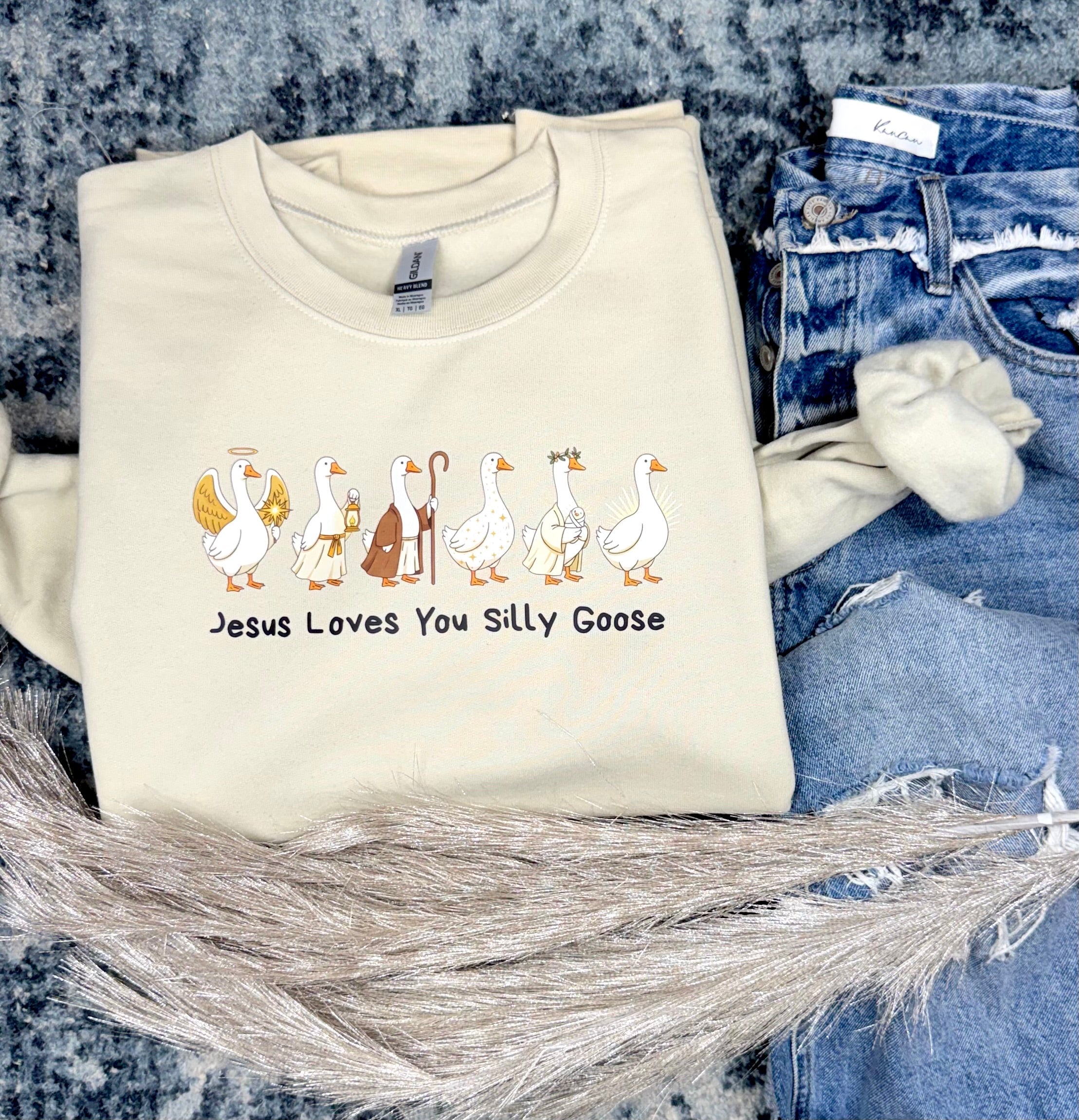 Jesus Loves You Sand Sweatshirt