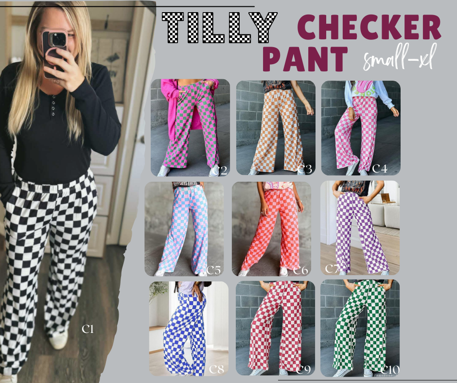 PREORDER: Tilly Checker Pant 10.13.25 osym