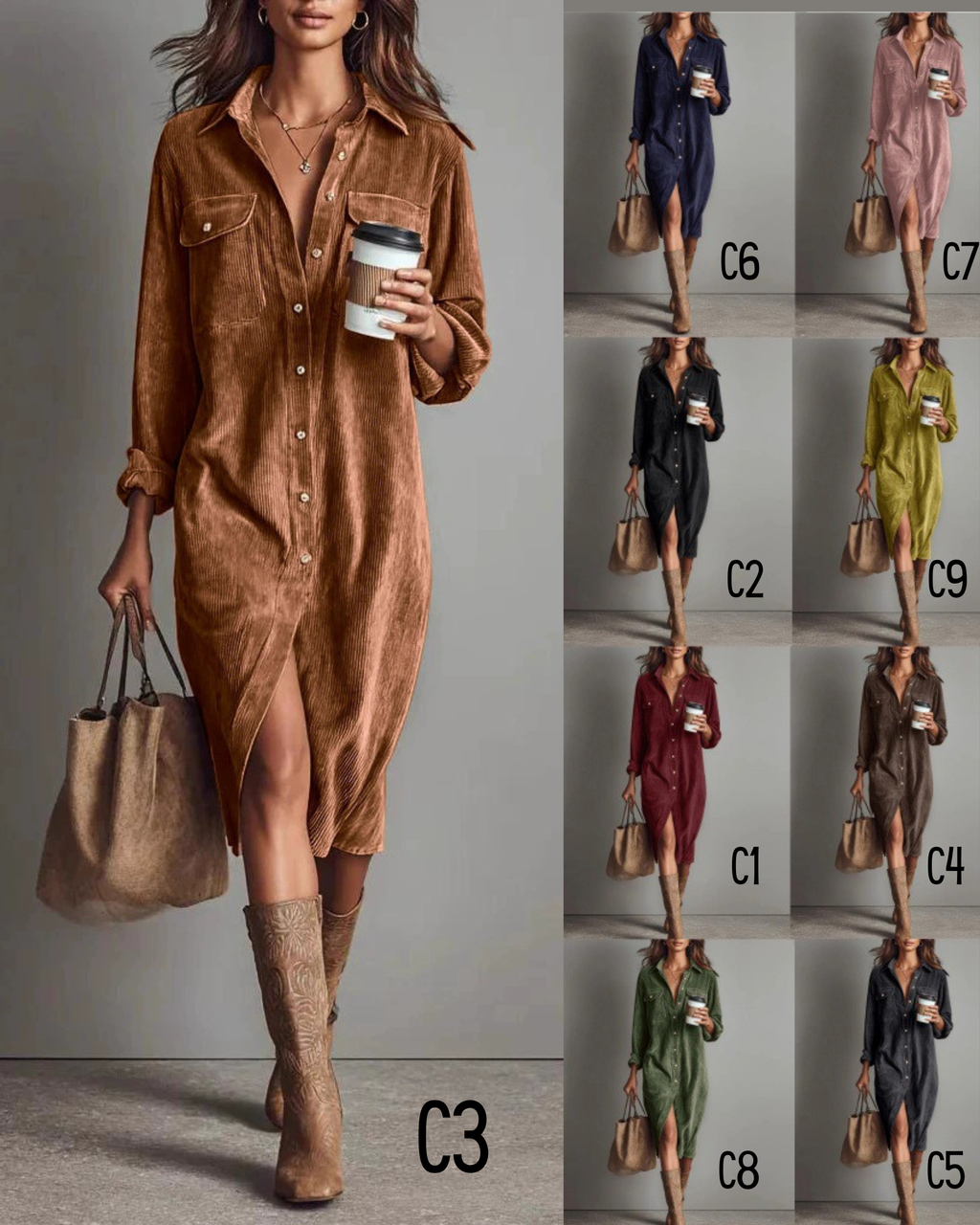 PREORDER: The Savannah Corduroy Dress 12.15.25 osym
