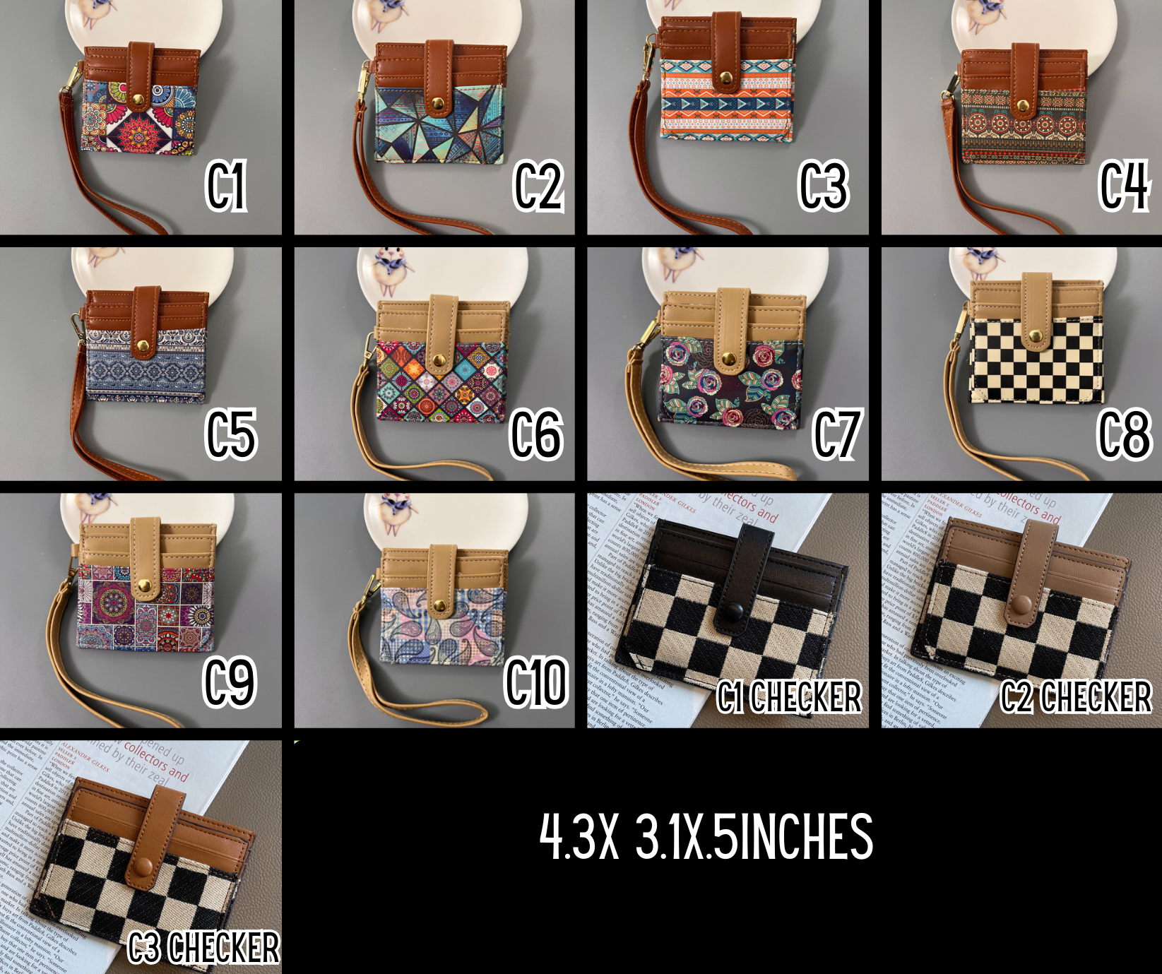 PREORDER: BLACK FRIDAY/PINK SATURDAY Vegan Leather Wallets 12.1.25