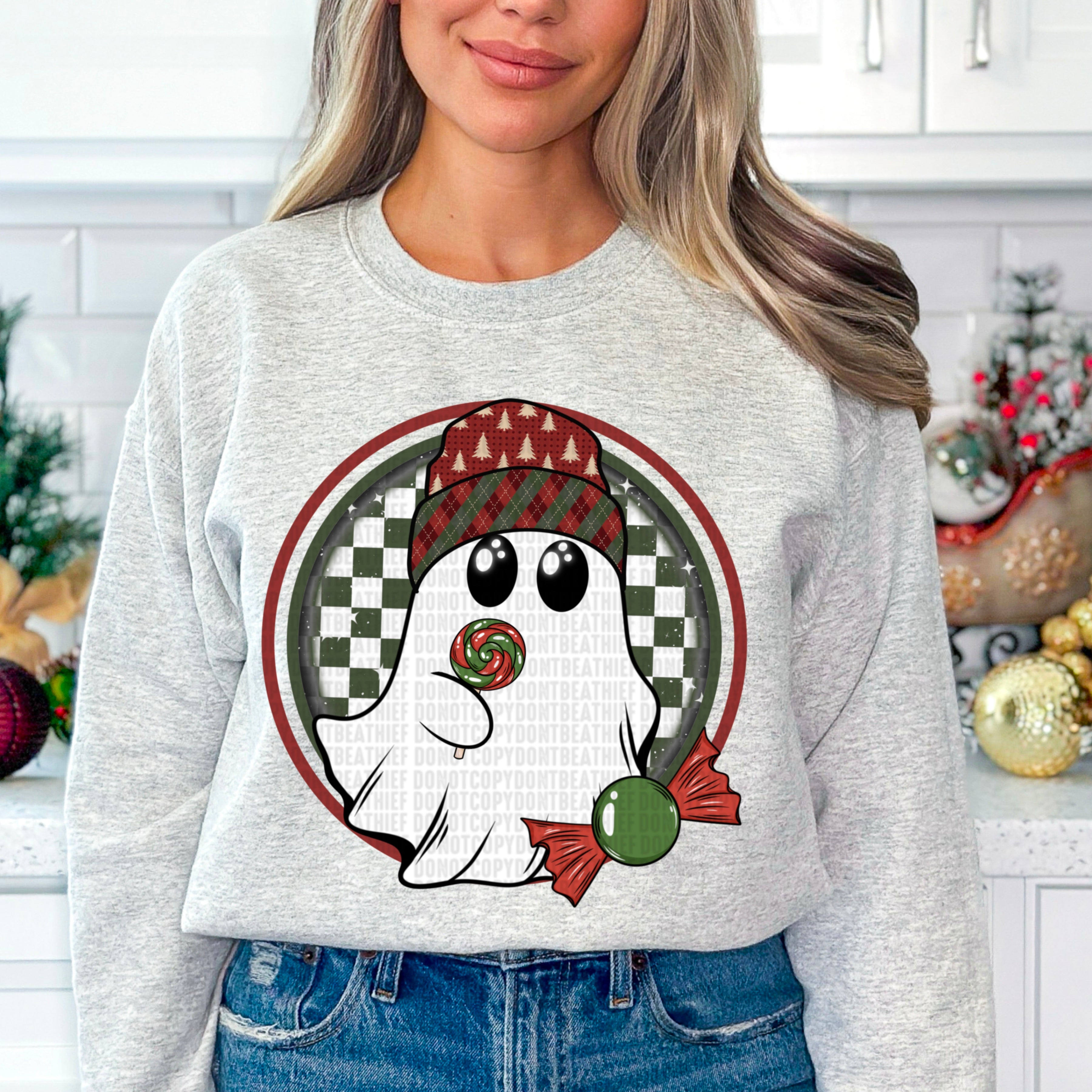 Christmas Ghost - Holiday Sweatshirt