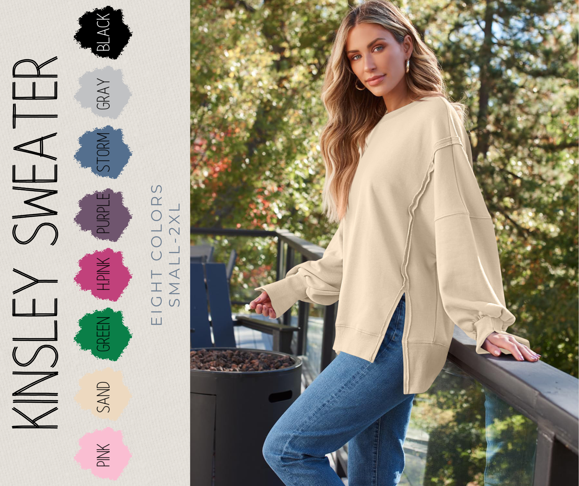 PREORDER: RERUN: Kinsley sweater 10.13.25 osym