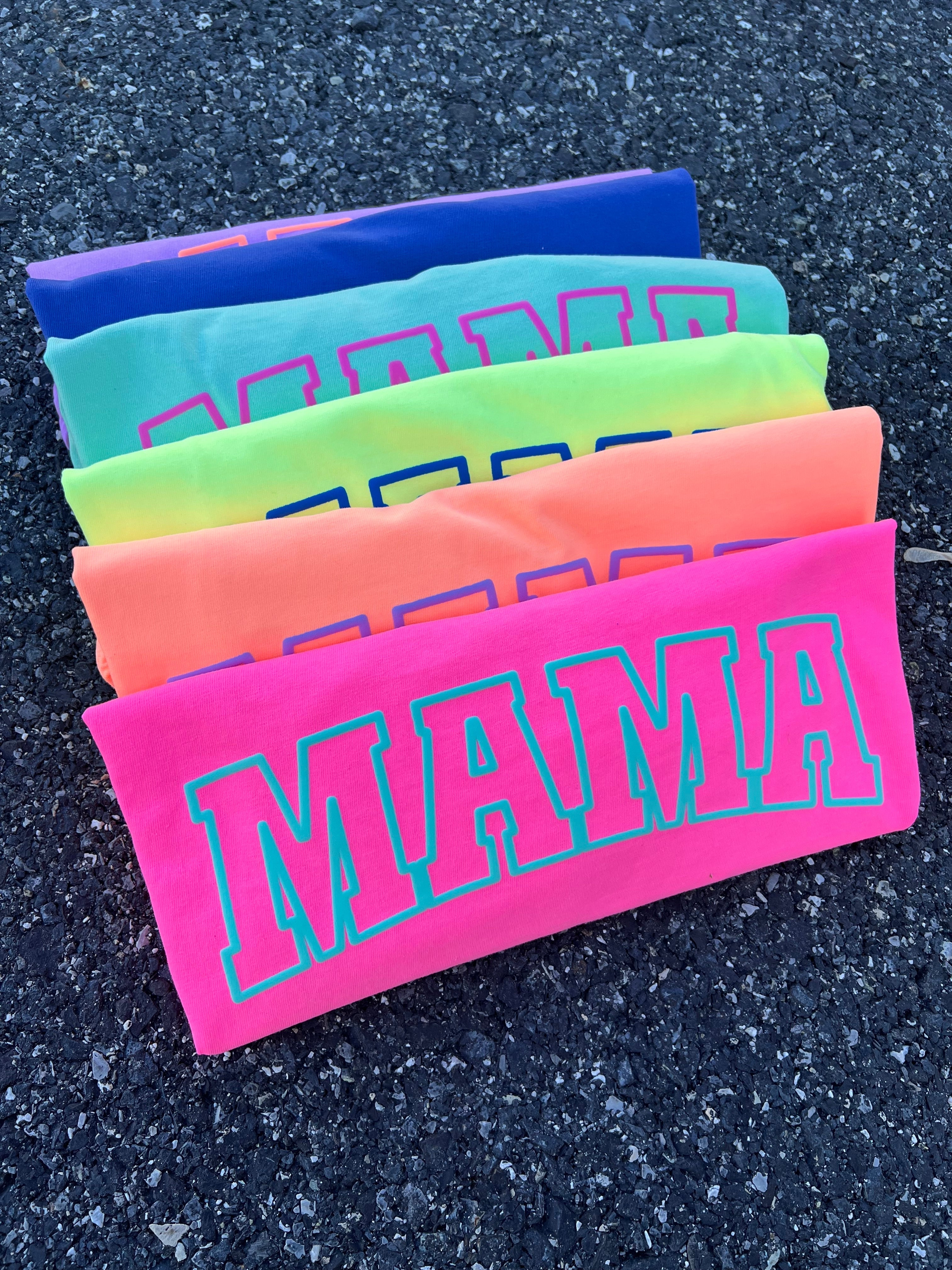 Summer Neon Mama Puff Graphic Tee - PREORDER
