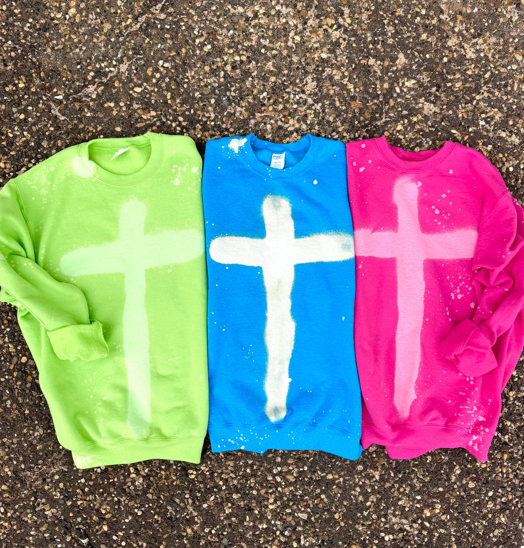 Graffiti Cross Graphic Sweatshirts