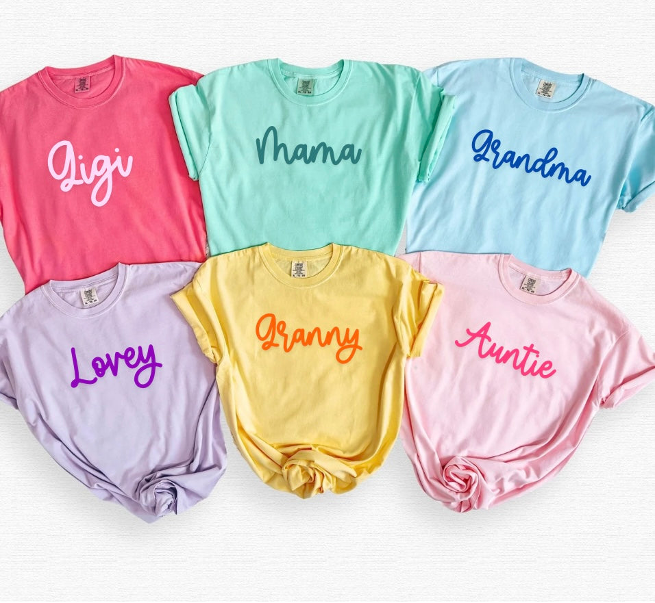 Script Mono Custom Graphic Tees