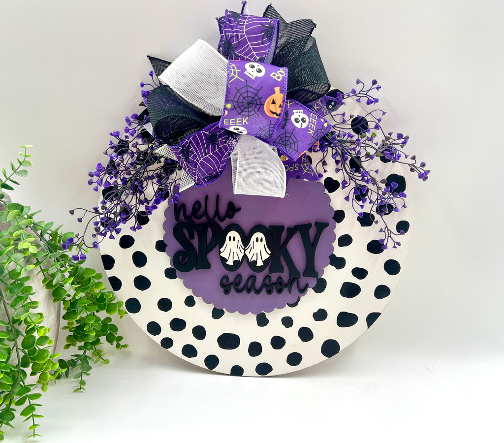 Hello Spooky Season - 18” Door Hanger