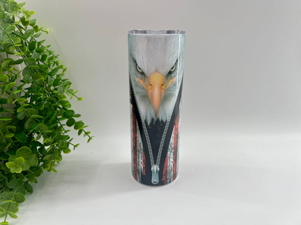 American Flag Eagle - 20 oz Tumbler