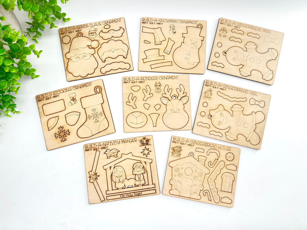 Paint/Color & Your Own Ornament - Wood