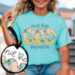 And Then God Stepped In - Faux Embroidery - Tee